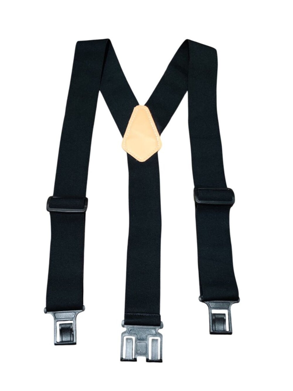 MeloTough Suspenders Black Adjustable Y Back Belt Clips Wide Heavy Duty Workwear